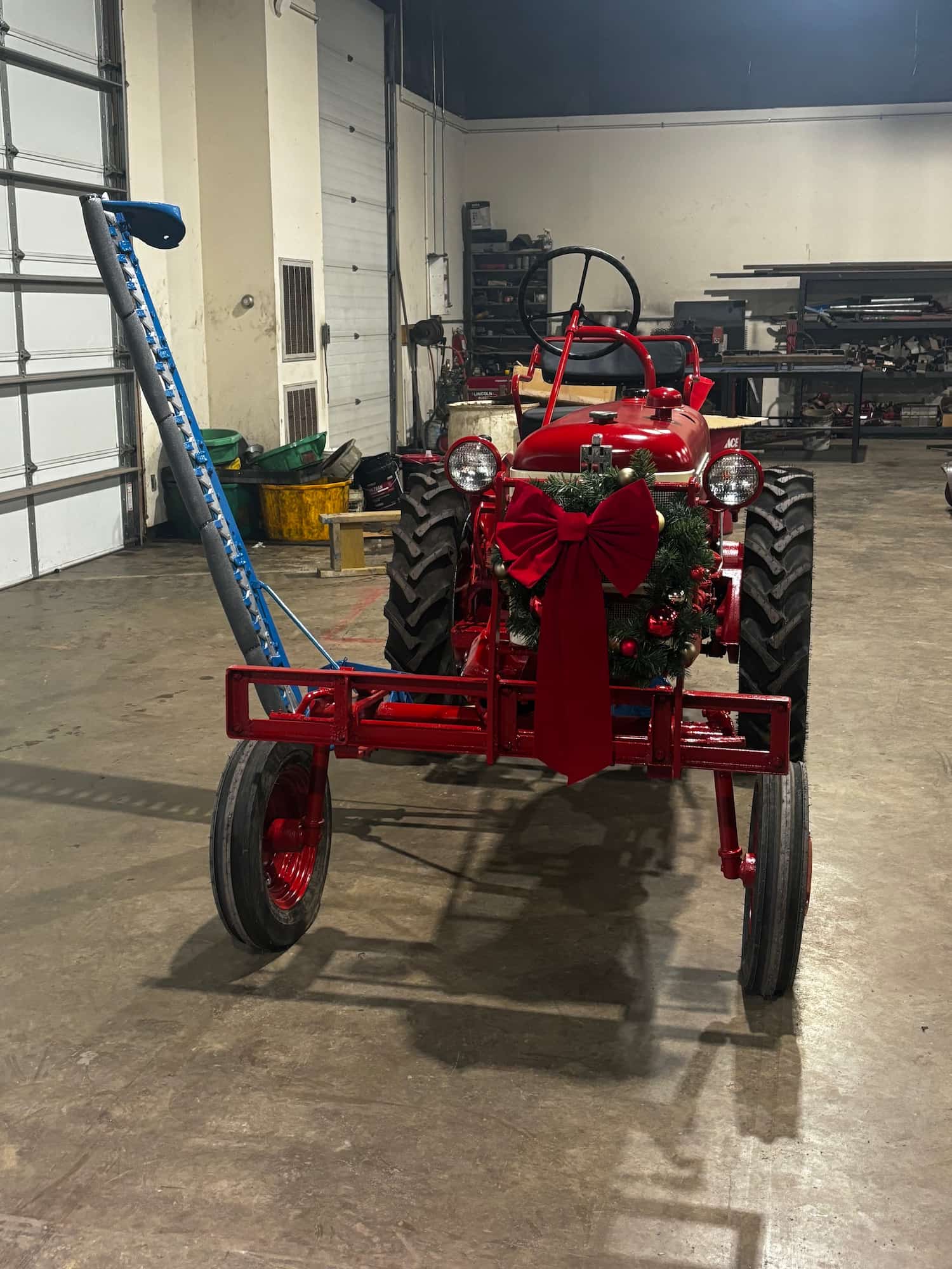 Antique Red Tractor